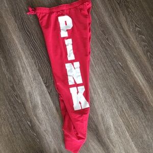 Pink by VS sweat pants.